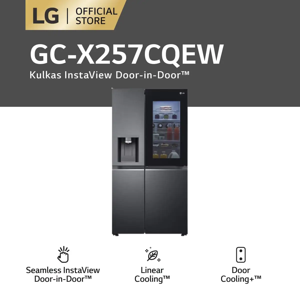 Kulkas LG GC-X257CQEW