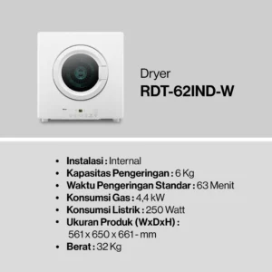 Rinnai RDT-62-IND-W